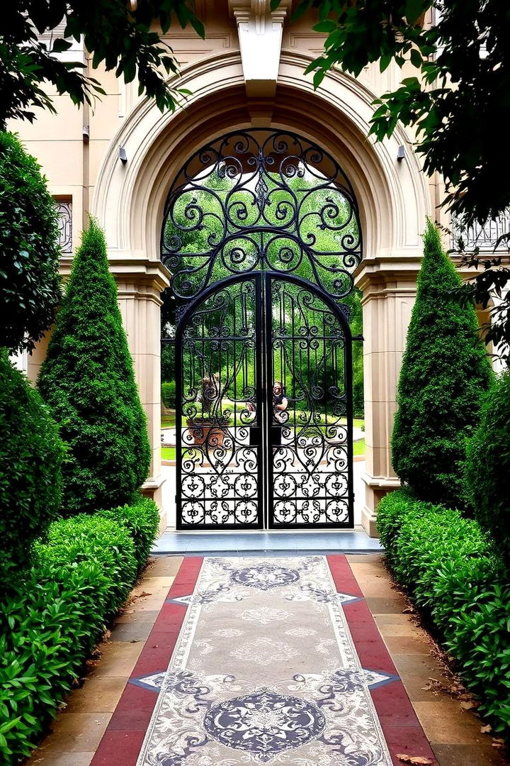 Grand Entrance Focal Point - 22 Formal Garden Ideas