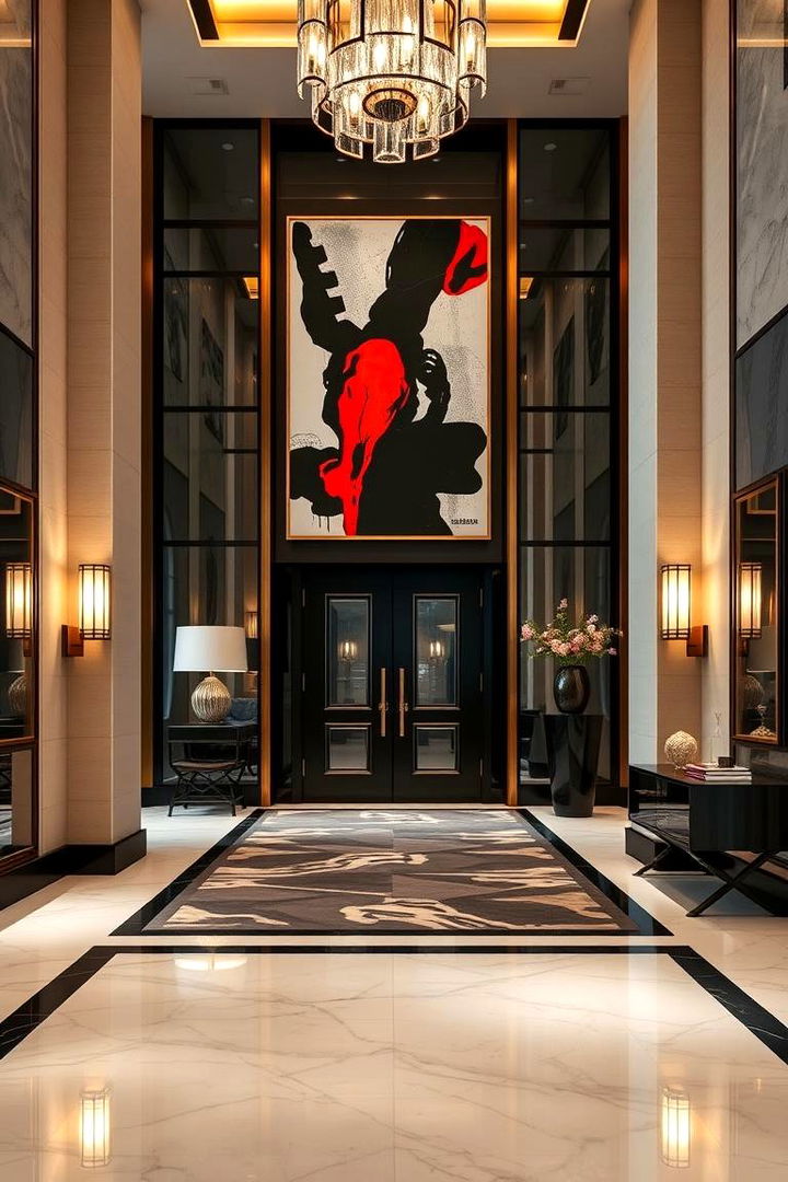 Grand Entryway with Statement Pieces - 22 Penthouse Design Ideas