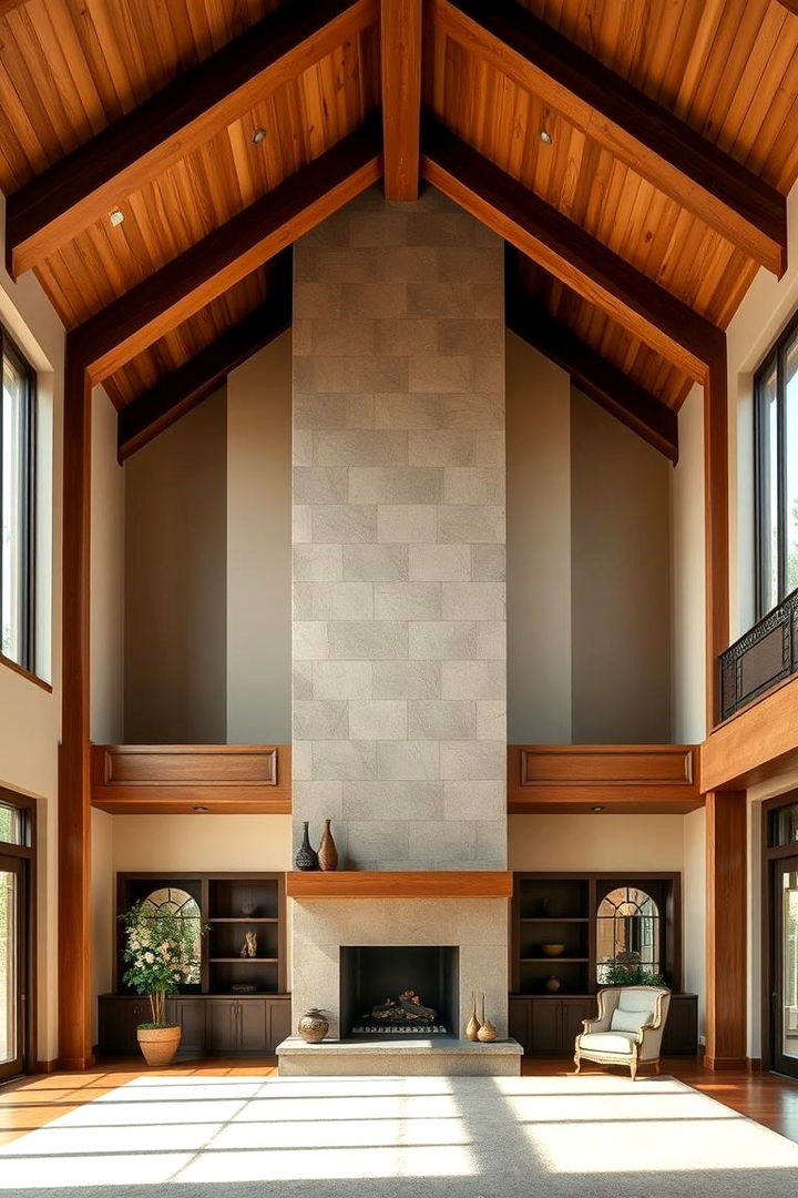 Grand Spaces with Inviting Fireplaces - 22 Rooms With Fireplaces With Vaulted Ceilings Features