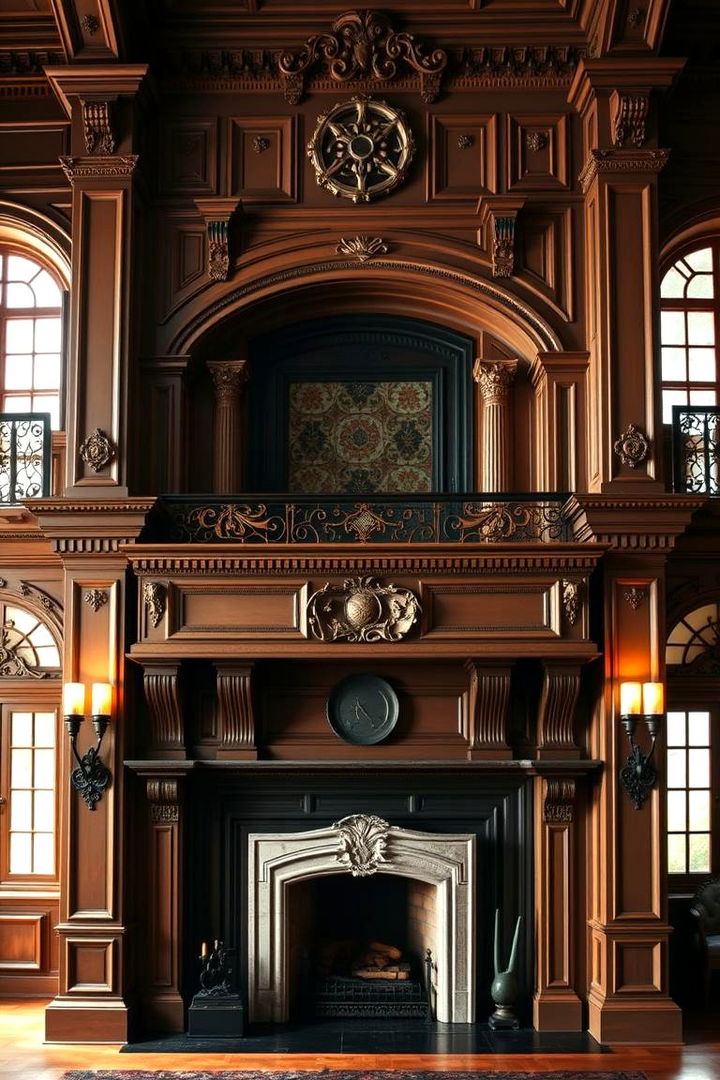 Grand Victorian Revival - 22 Two-story Fireplace Ideas