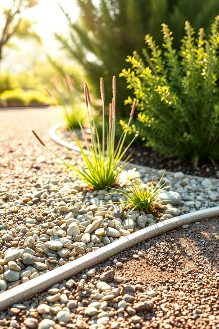 Gravel Accent Border Idea - 22 Low Maintenance Garden Border Ideas