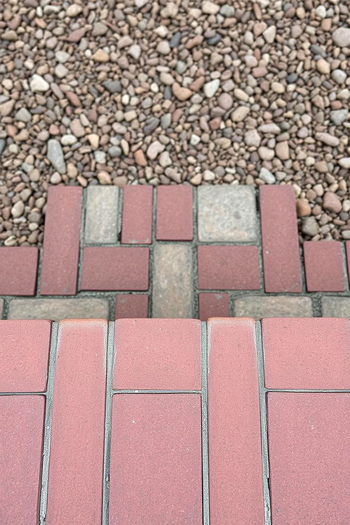 Graveled Brick Surroundings - 22 Brick Front Steps Design Ideas