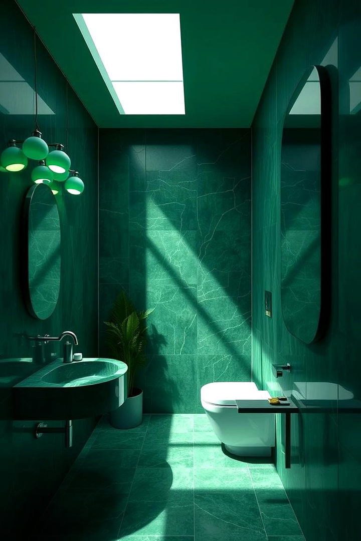 Green Bathroom Lighting Ideas - 22 Forest Green Bathroom Ideas