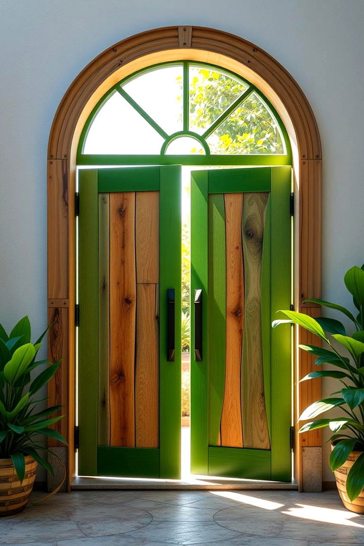 Green Gateway - 22 Double Front Door Ideas