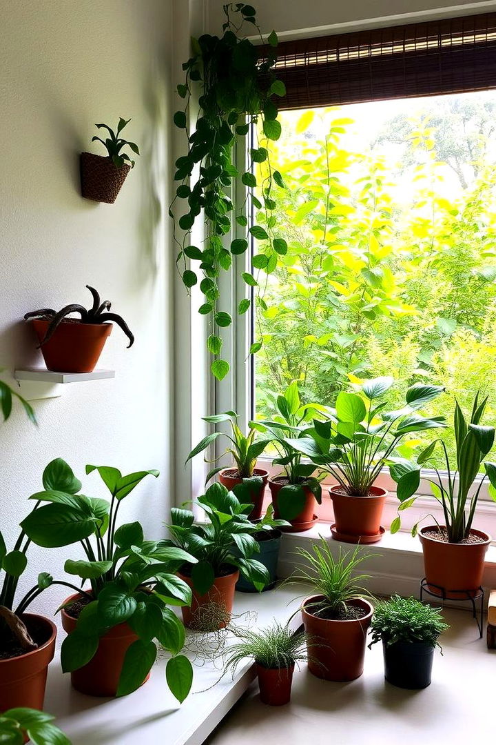 Green Oasis for Focus - 22 Desk in Front of Window Ideas