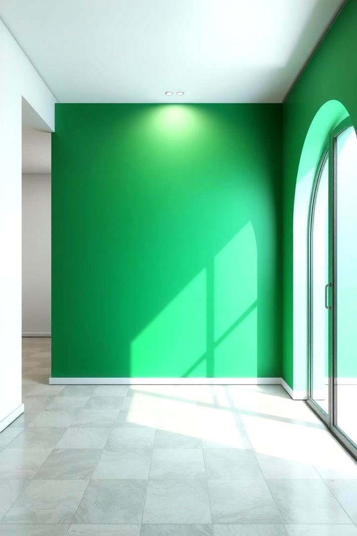 Green Ombre Elegance - 22 Green Accent Wall Ideas