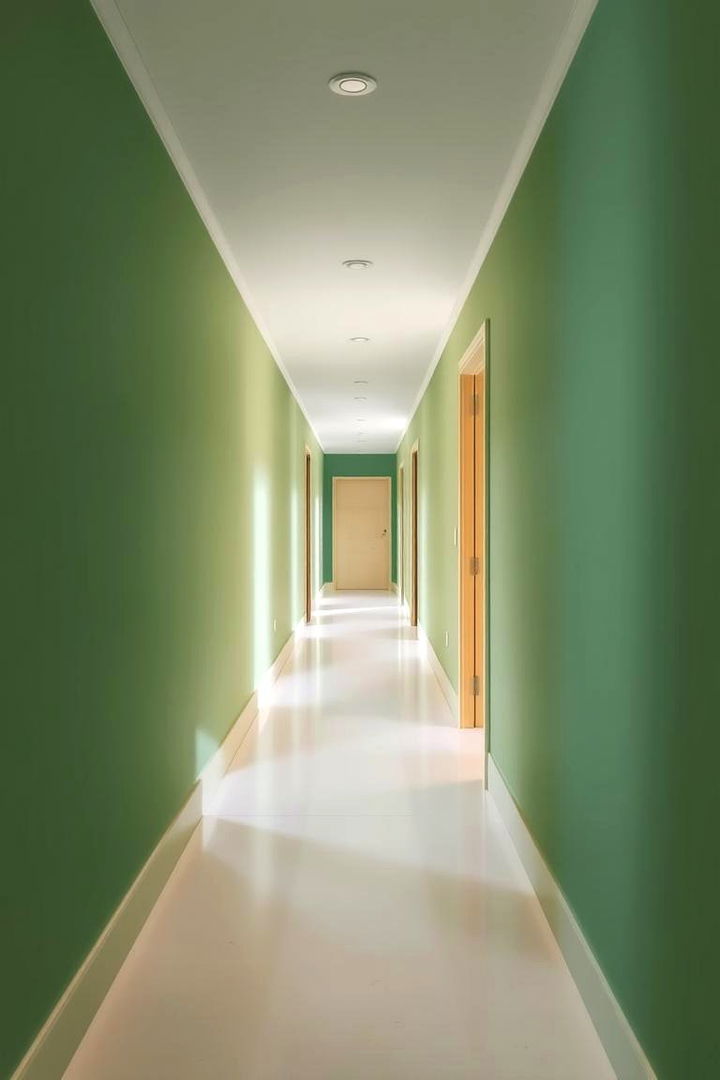 Green Painted Walls - 22 Green Hallway Ideas