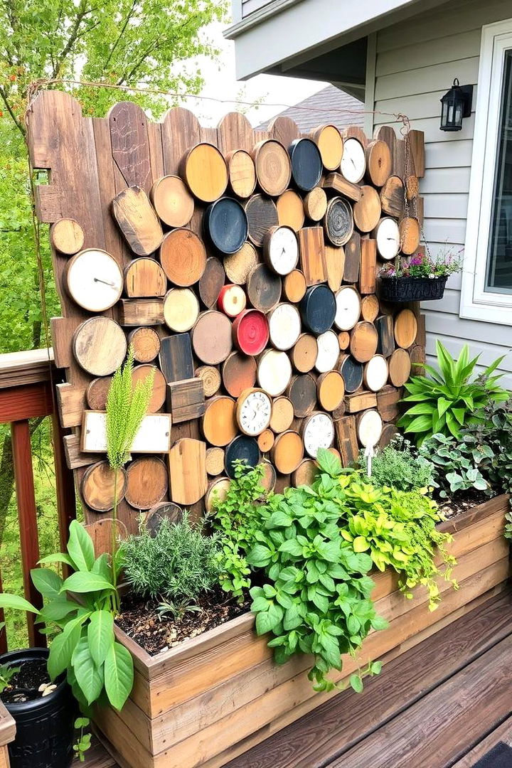 Green Repurposed Plant Installations - 22 Deck Decorating Ideas With Plant