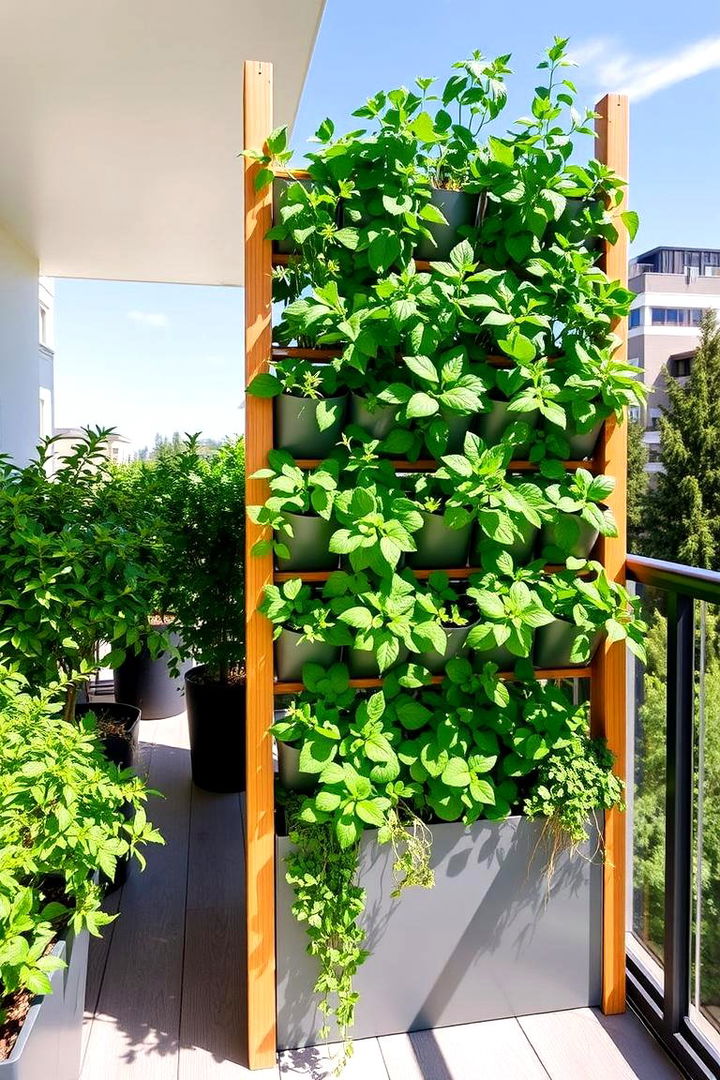 Green Vertical Garden Trellis - 22 Balcony Trellis Ideas