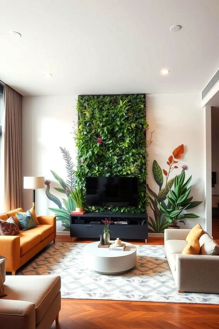 Green Wall Decor - 22 Green Living Room Ideas