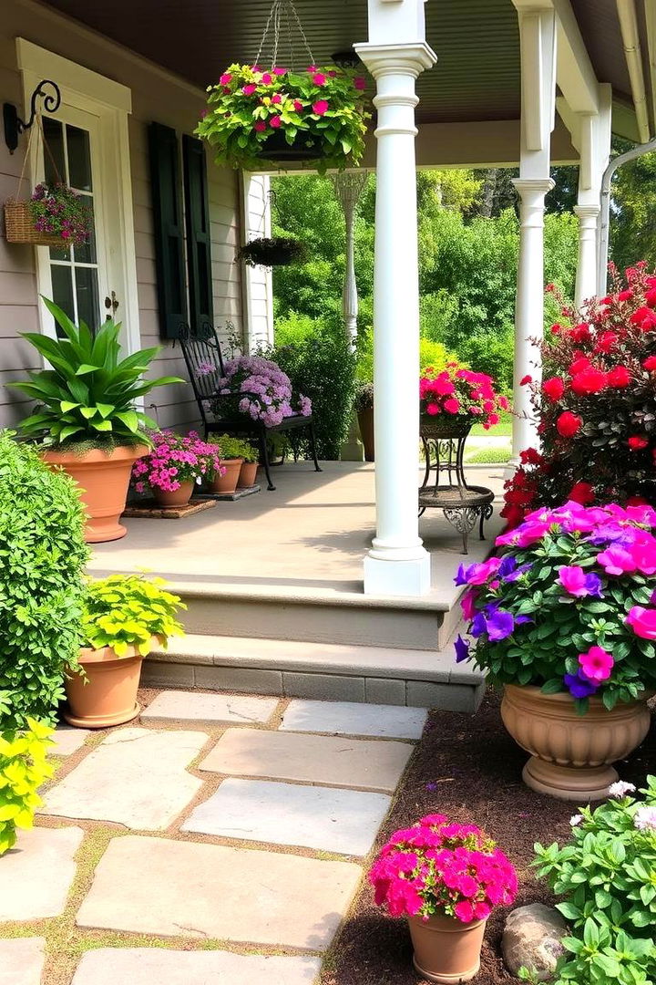 Greenery and Landscaping Integration - 22 Barndominium Front Porch Ideas