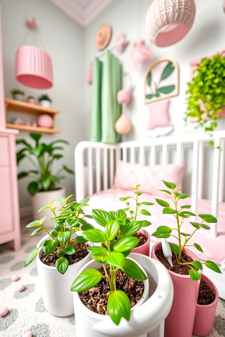 Greenery in the Nursery - 22 Pink and Green Nursery Ideas