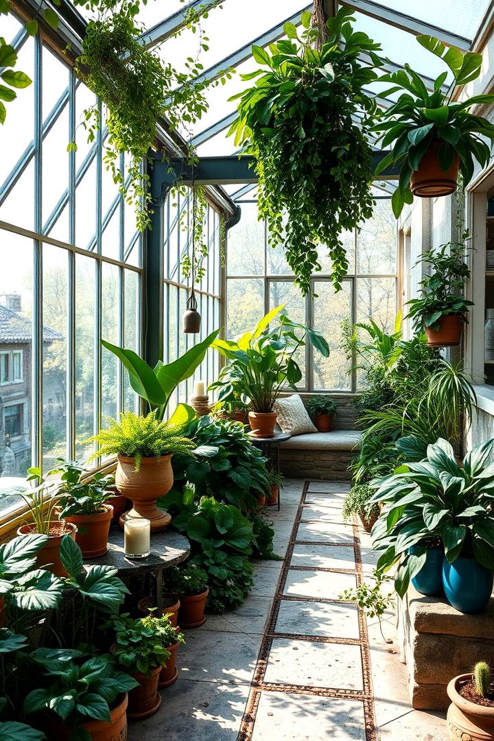 Greenhouse Balcony Garden - 22 Loft Balcony Ideas