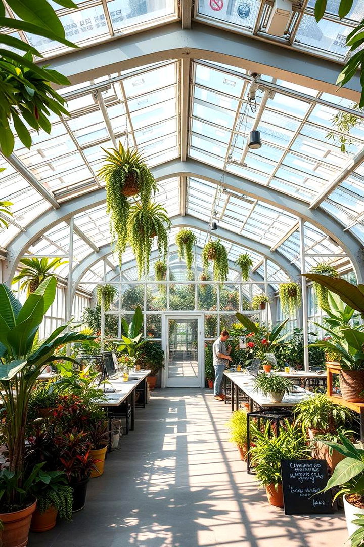 Greenhouse Inspired Workspace - 22 Garden Office Ideas