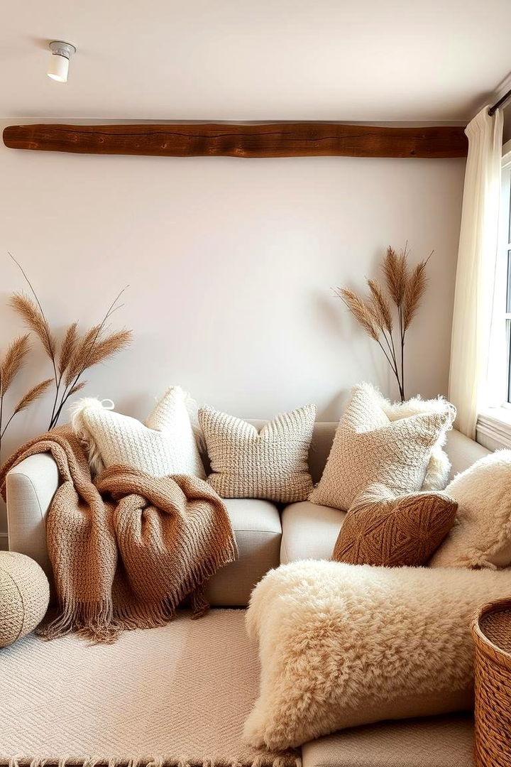 Greige and Soft Furnishings - 22 Greige Living Room Ideas