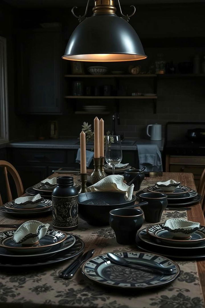 Grim Tableware Selections - 22 Gothic Kitchen Ideas