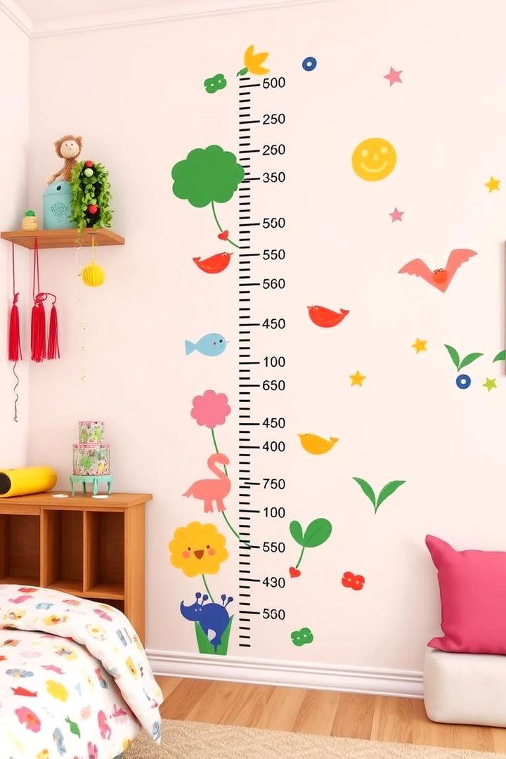Growth Chart Interactive Walls - 22 Kids Room Paint Ideas