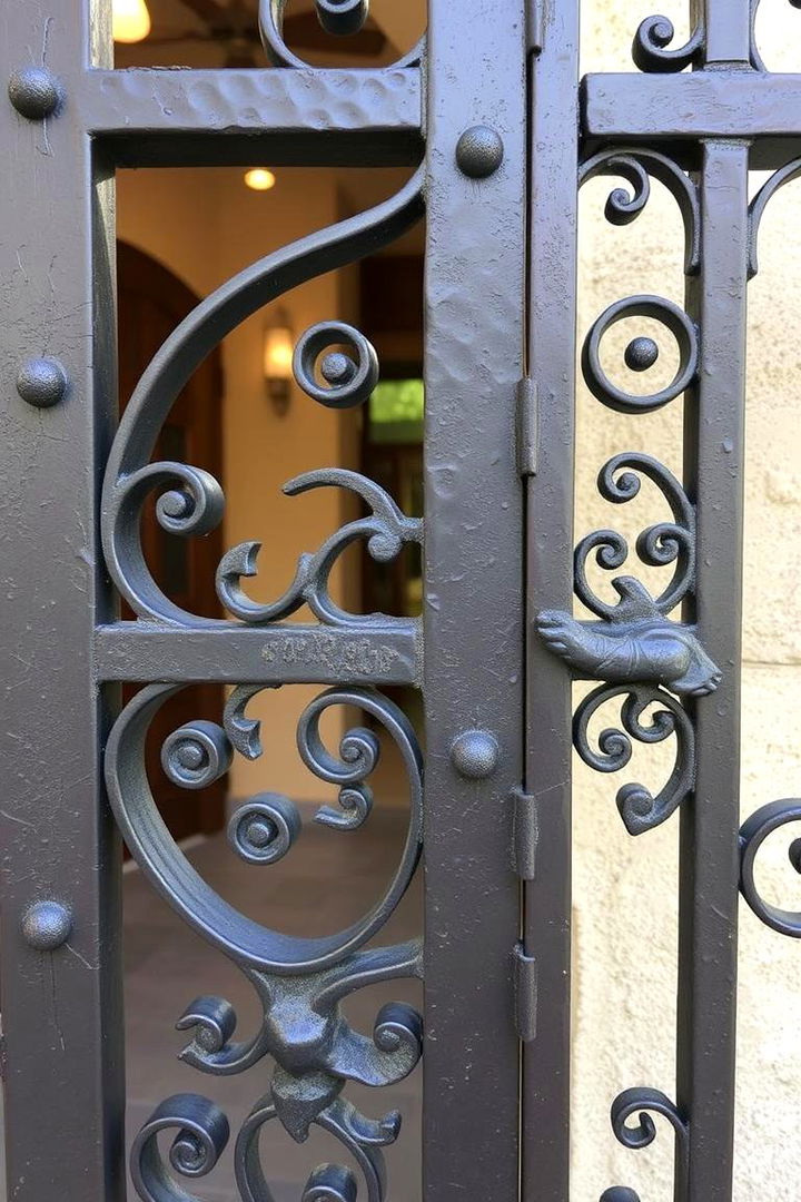 Hand Forged Ornamental Gate - 22 Metal Garden Gate Ideas
