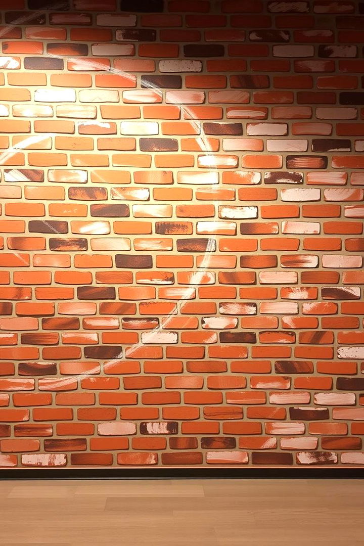 Hand Painted Artistic Brick Designs - 22 Brick Wallpaper Ideas