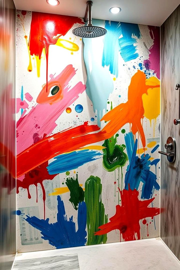 Hand Painted Artistic Murals - 22 Shower Wall Ideas