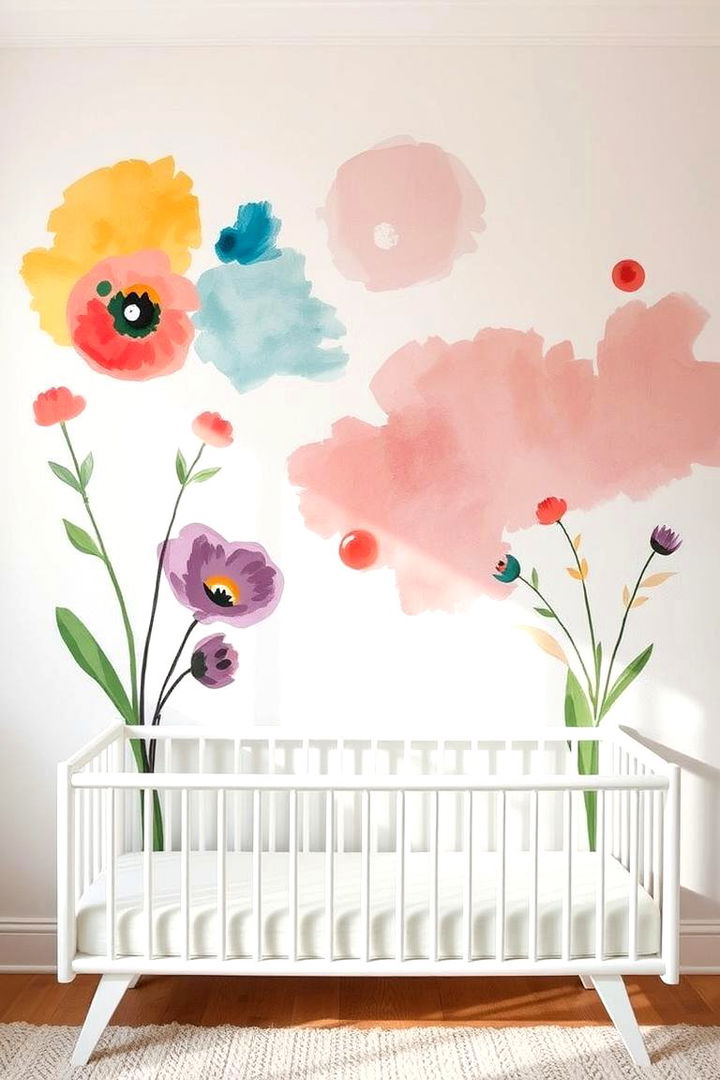 Hand Painted Artistry - 22 Nursery Accent Wall Ideas