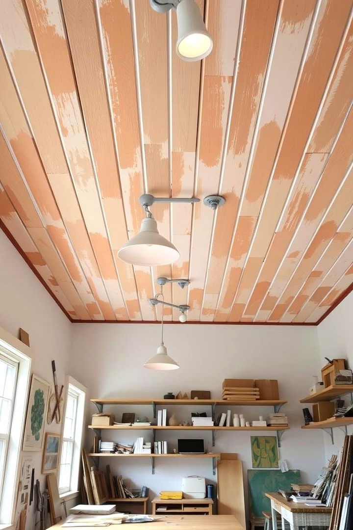 Hand Painted Artistry - 22 Beadboard Ceiling Design Ideas
