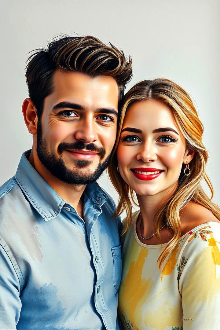 Hand Painted Couple Portrait - 22 Personalized Wedding Gift Ideas