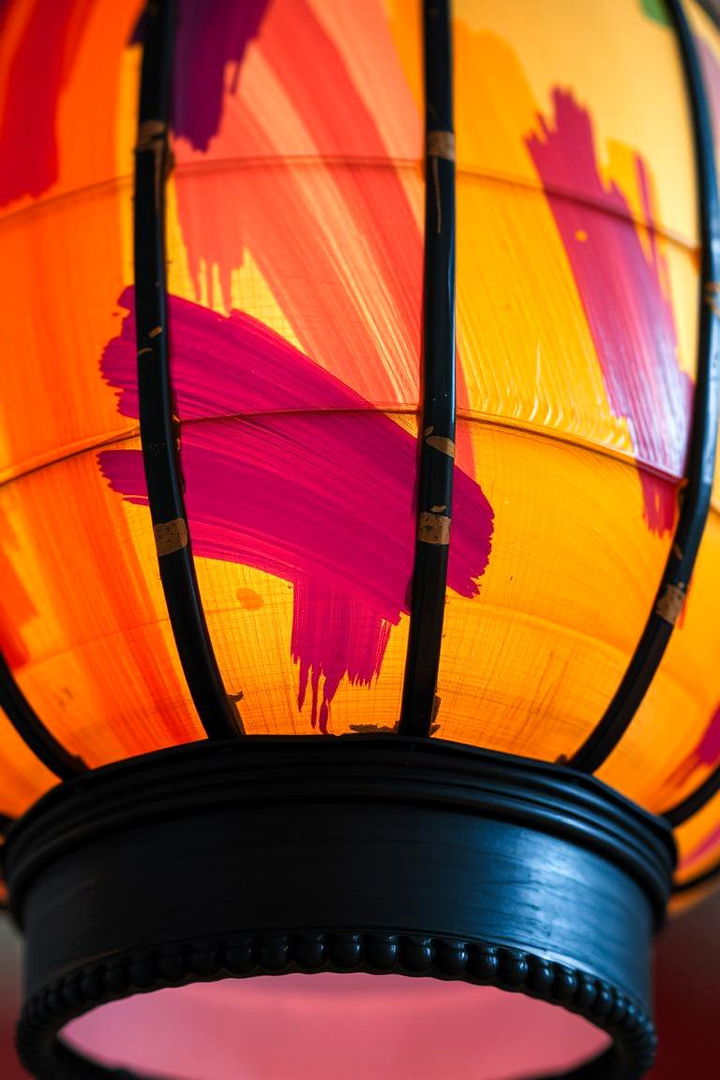 Hand Painted Lantern Artistry - 22 Lantern Centerpiece Ideas