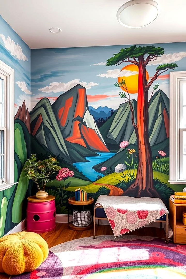 Hand Painted Murals - 22 Large Wall Decor Ideas
