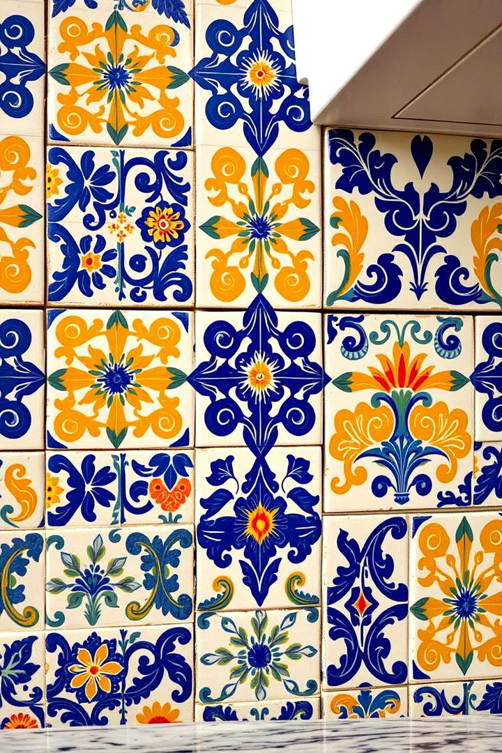Hand Painted Talavera Tile Accents - 22 Mexican Kitchen Ideas