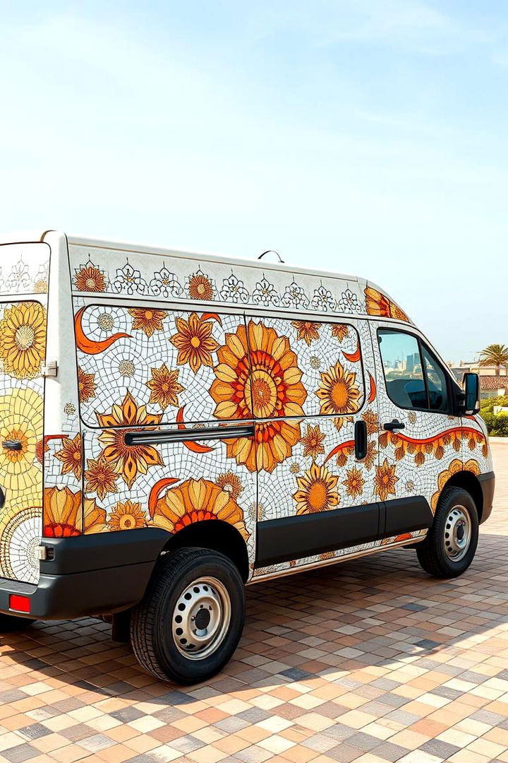 Hand drawn Mosaic Patterns - 22 70s Van Art Ideas