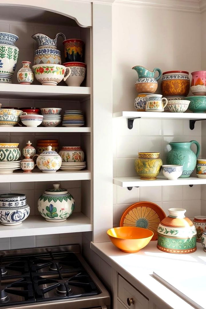 Hand painted Ceramics - 22 Cottage Kitchen Ideas