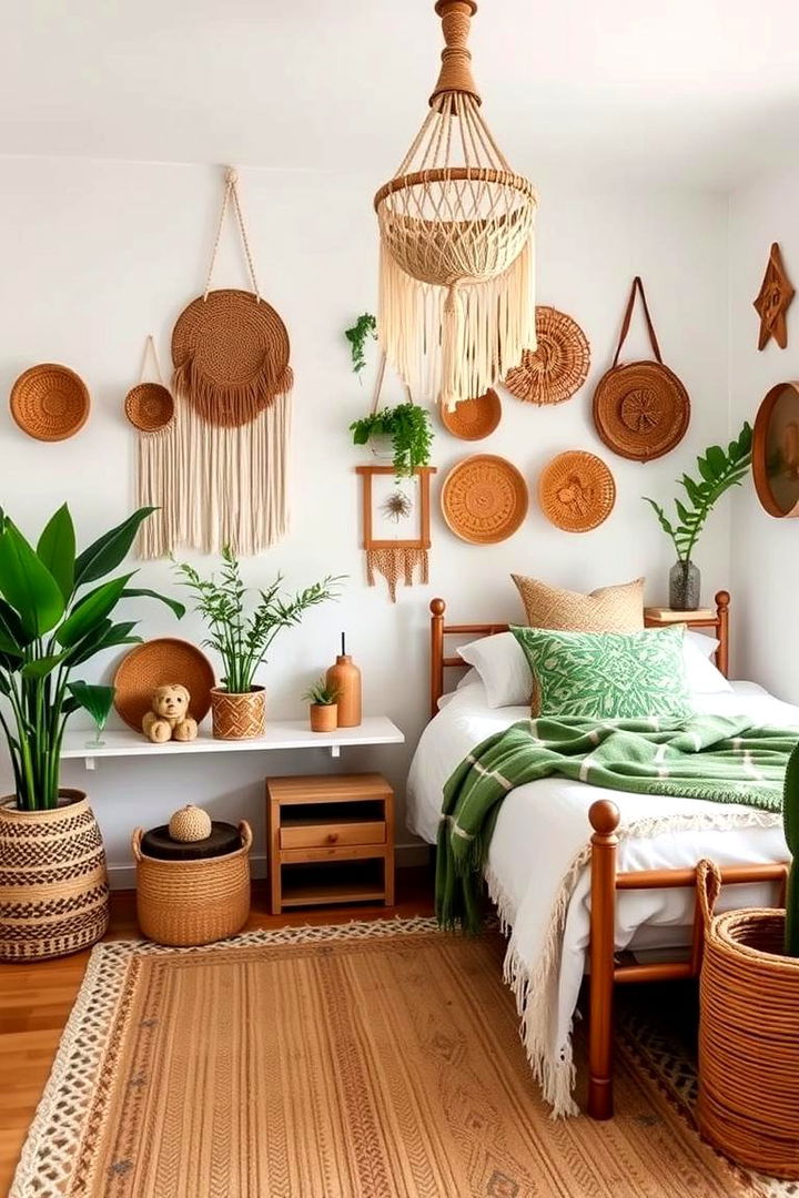 Handcrafted Accents - 22 Green Boho Bedroom Ideas