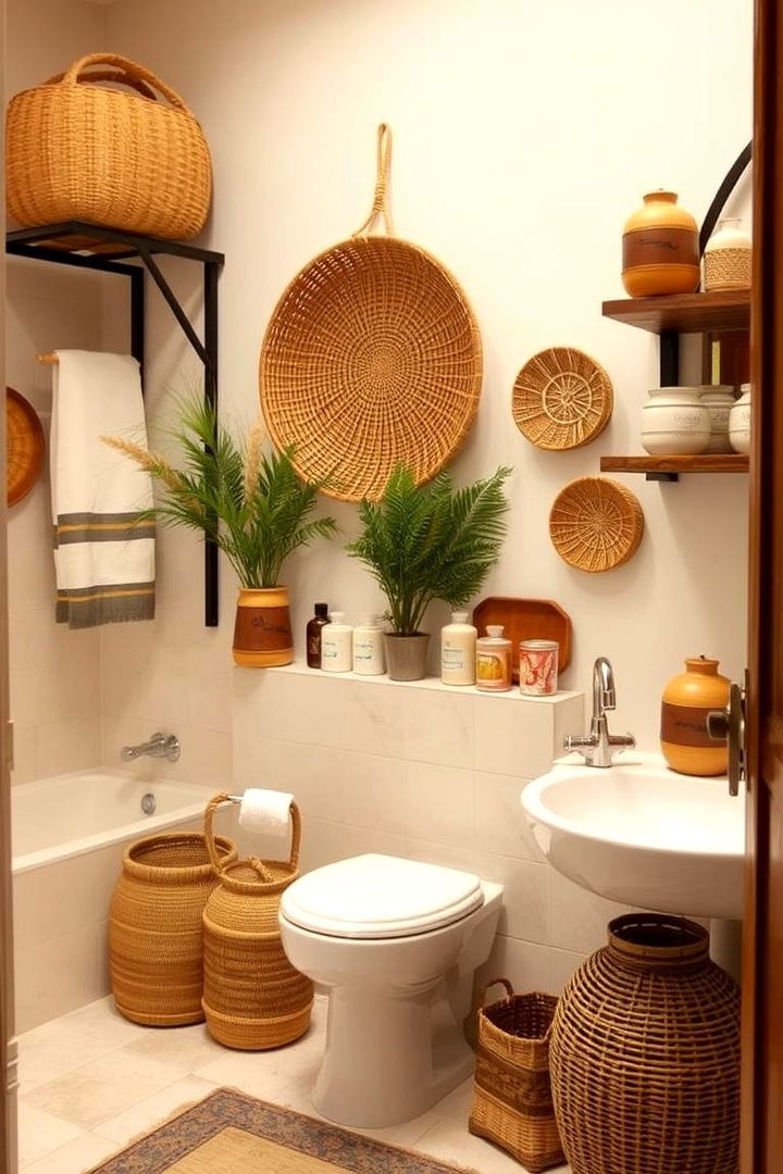 Handcrafted Accessories - 22 Boho Bathroom Ideas