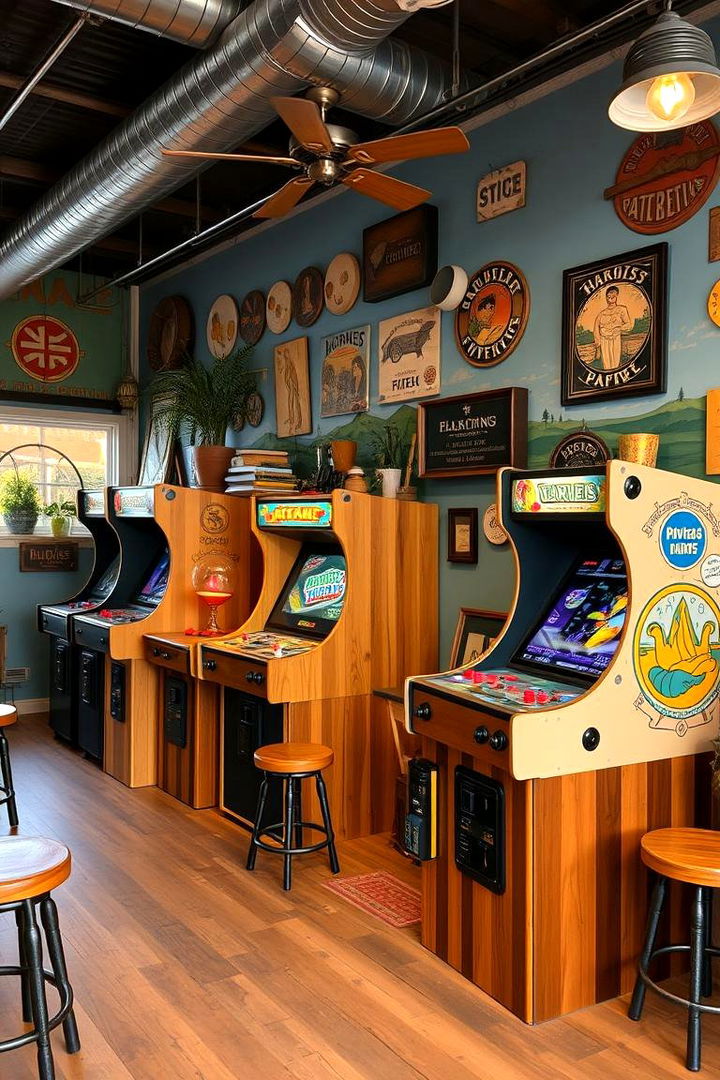 Handcrafted Arcade Decor - 22 Arcade Room Ideas