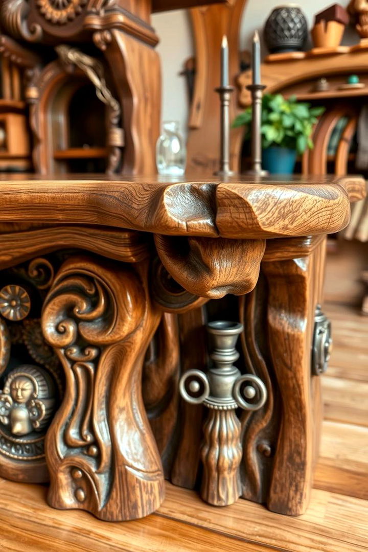 Handcrafted Artisan Island - 22 Rustic Kitchen Island Ideas