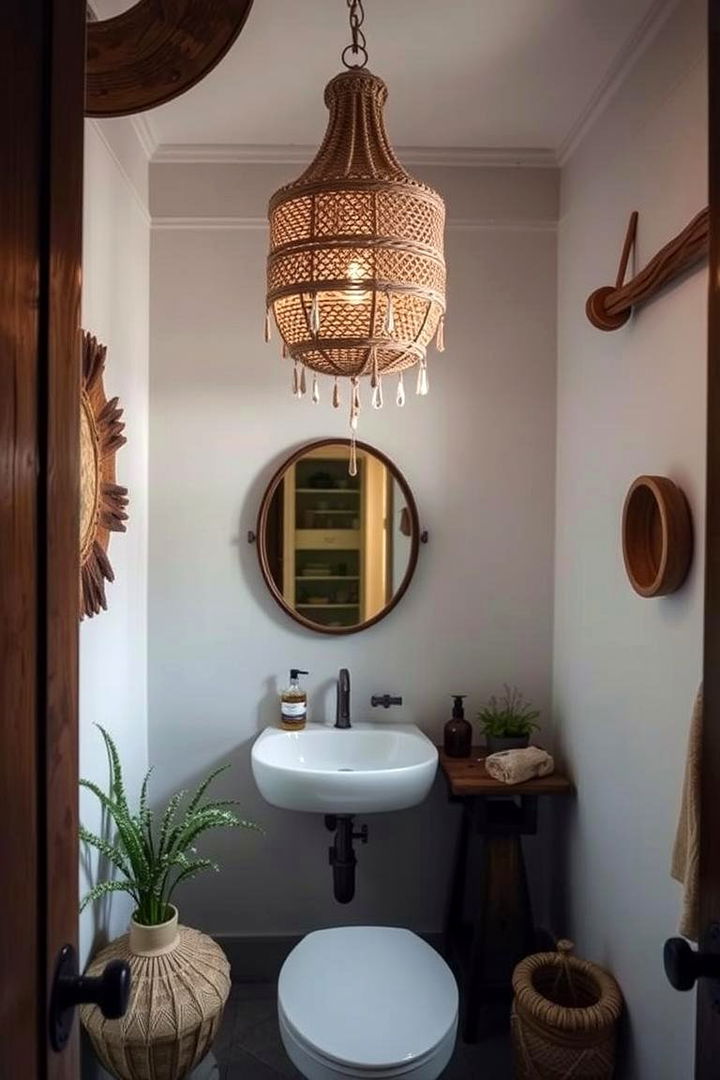 Handcrafted Bathroom Chandelier Artistry - 22 Bathroom Chandelier Ideas