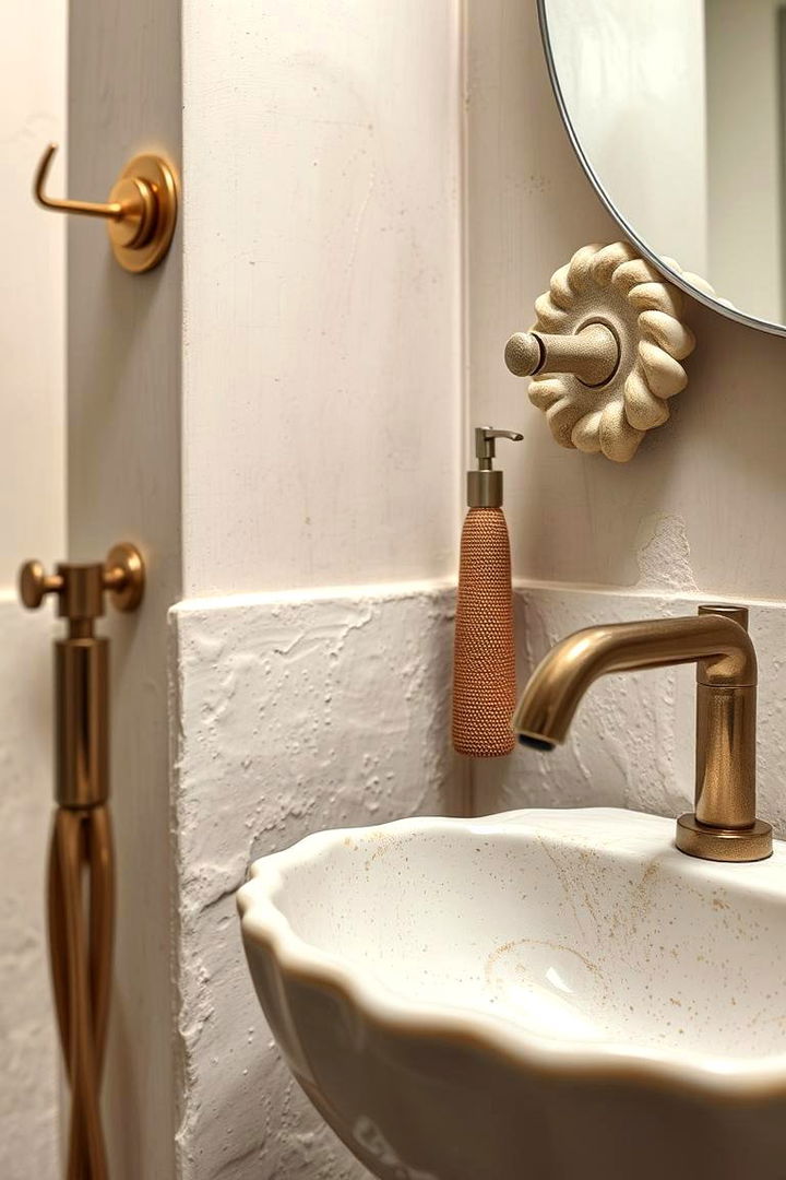 Handcrafted Ceramic Details - 22 Earthy Bathroom Ideas
