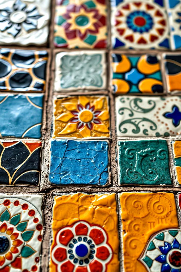 Handcrafted Ceramic Tiles - 22 spanish style front porch ideas