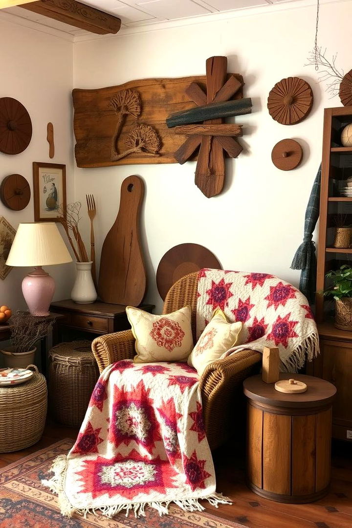 Handcrafted Decor Excellence - 22 Country Living Room Ideas