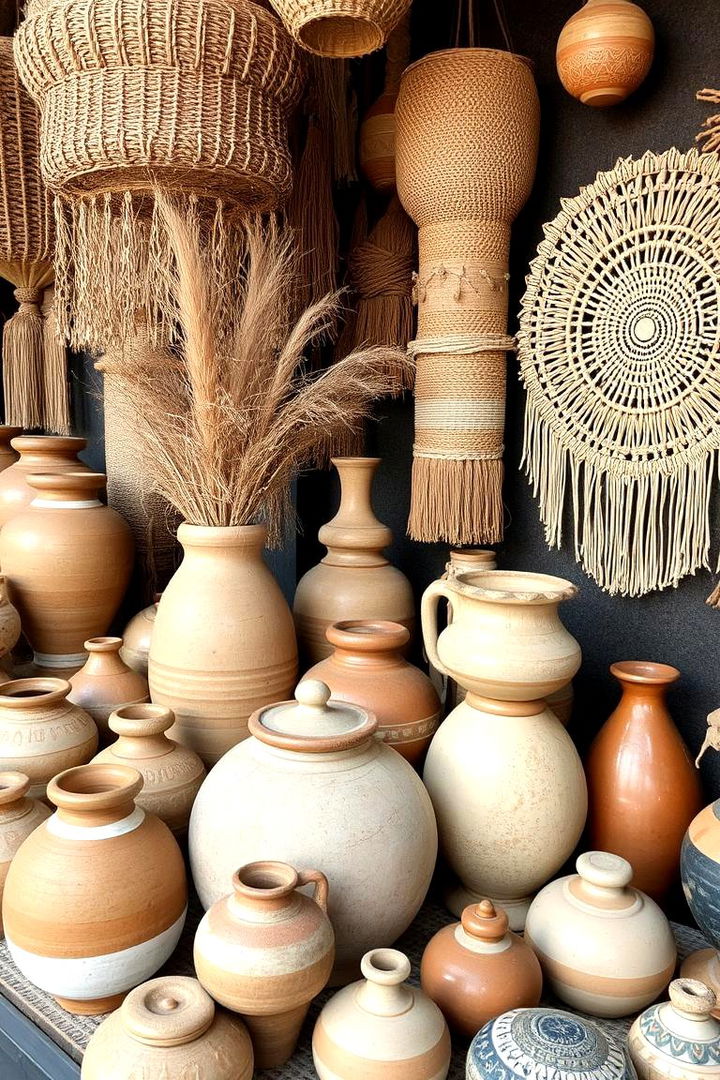 Handcrafted Decorative Accents - 22 Colorful Boho Living Room Ideas