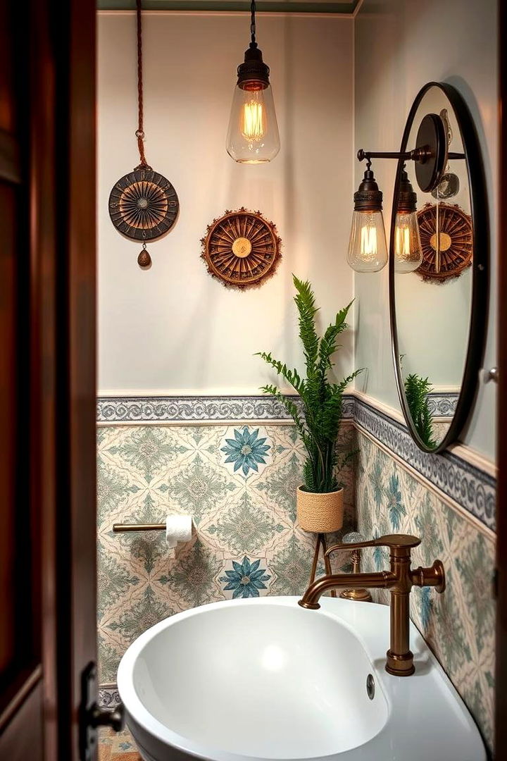 Handcrafted Decorative Details with Artisan Flair - 22 Cottage Bathroom Ideas