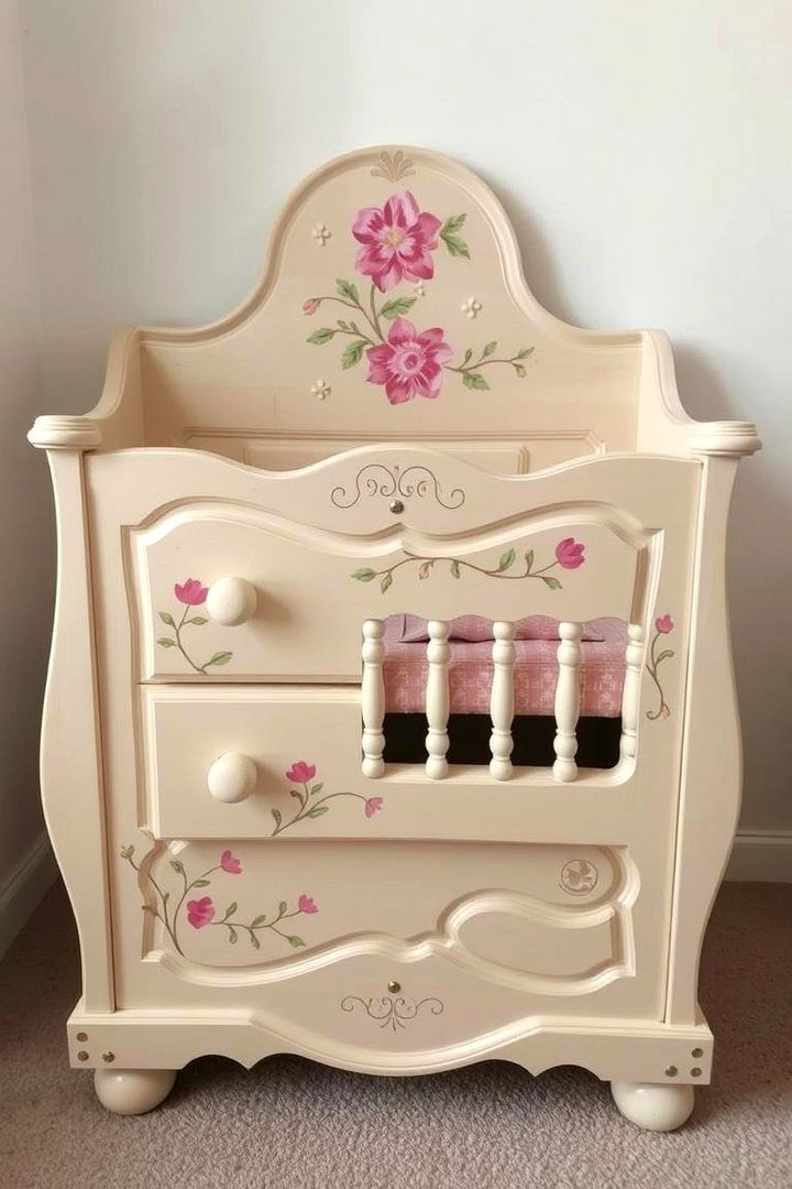 Handcrafted Floral Furniture Touches - 22 Floral Nursery Ideas