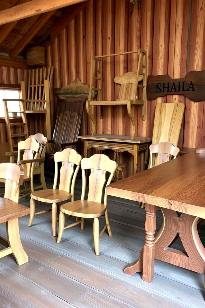 Handcrafted Furniture and Details - 22 Cabin Decor Ideas