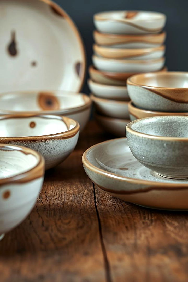 Handcrafted Kitchenware - 22 Rustic Dining Room Ideas