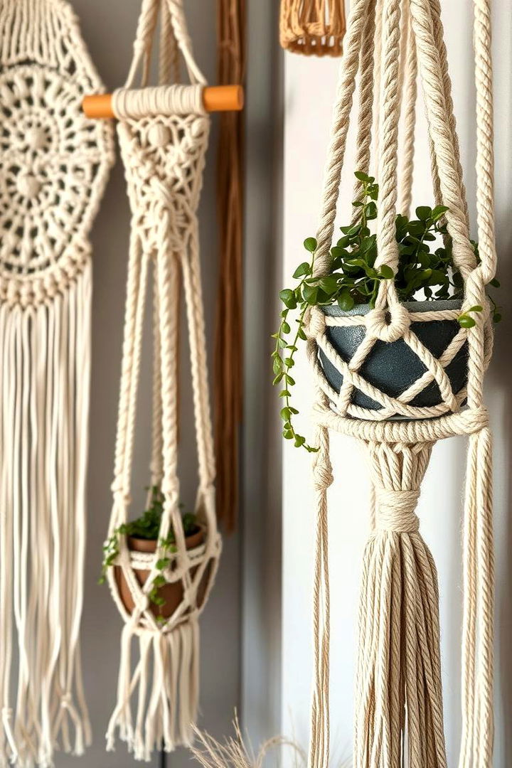 Handcrafted Macrame Accents - 22 Girls Boho Bedroom Ideas