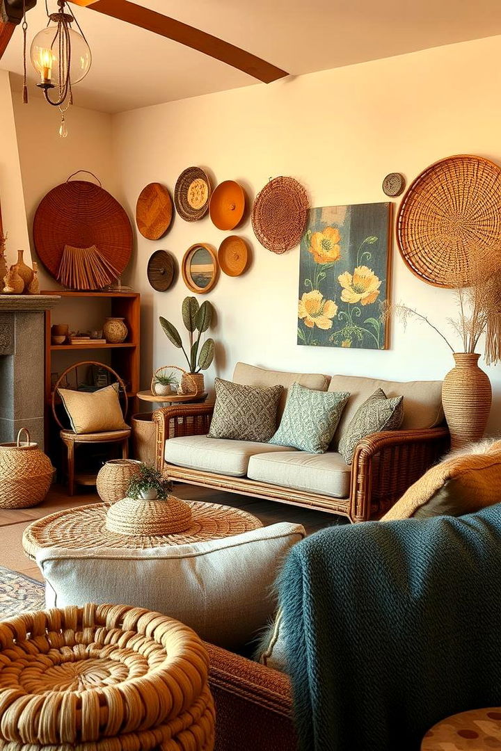 Handcrafted Pieces for Personal Touches - 22 Black Boho Living Room Ideas