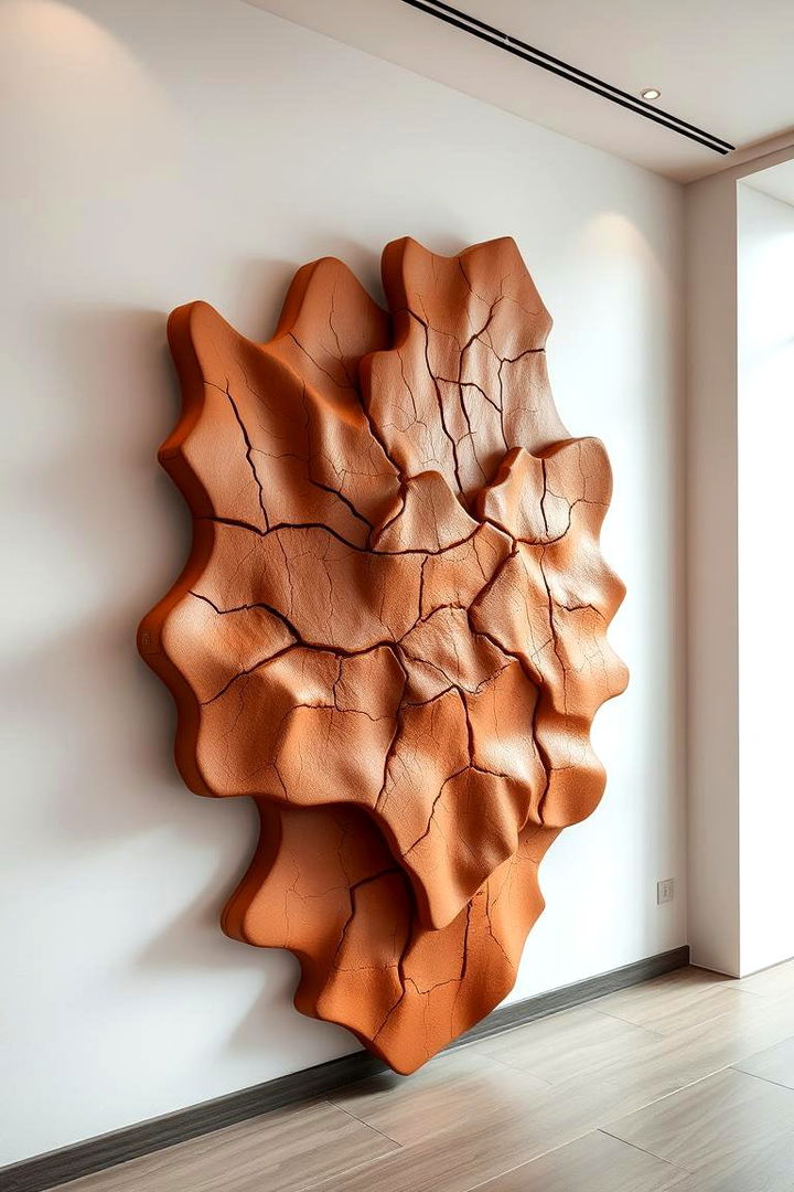 Handcrafted Terracotta Wall Sculptures - 22 terracotta home decor ideas