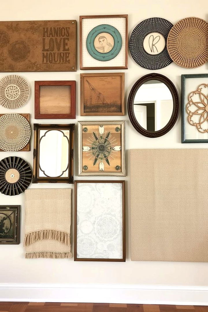 Handcrafted Wall Art Displays - 22 Boho Farmhouse Decor Ideas