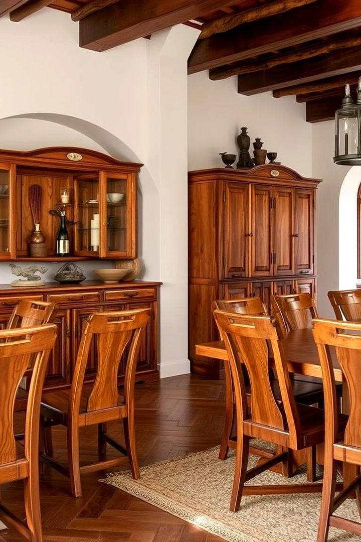 Handcrafted Wooden Furniture Finesse - 22 spanish style dining room ideas